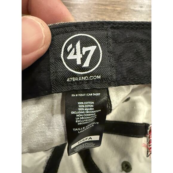 47 Brand Mens Camo NBA Portland TrailBlazers Adjustable Strapback Hat Cap - Picture 7 of 8